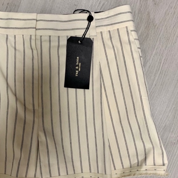 Rag & Bone Millie Striped Shorts. - Picture 6 of 6